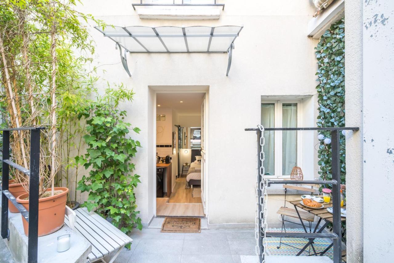 Studio Terrasse Privee 5 Min To Eiffel Tower Paris Exterior foto